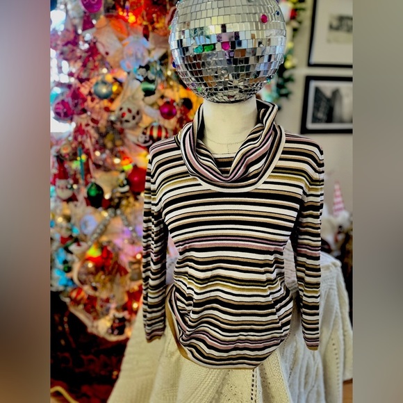 CASLON STRIPED VINTAGE VIBE TURTLENECK - Picture 4 of 7